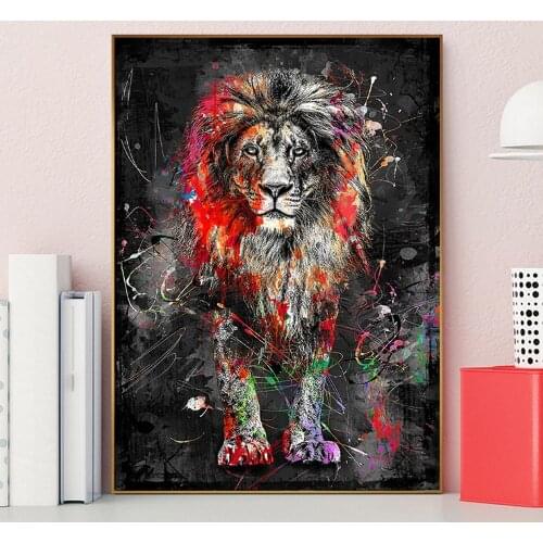 5D diamond embroidery lion DIY diamond painting cross stitch crafts needlework diamond mosaic Full square home decoration BY45