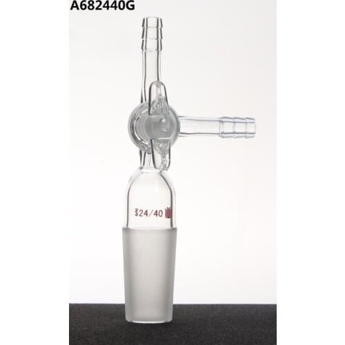 A682440G Adapter, Flushing, Glass stopcock, Joint:24/40 synthware