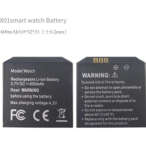 OCTelect Smart watch battery Large capacity long standby battery for X01/X01S/X86 smart watch