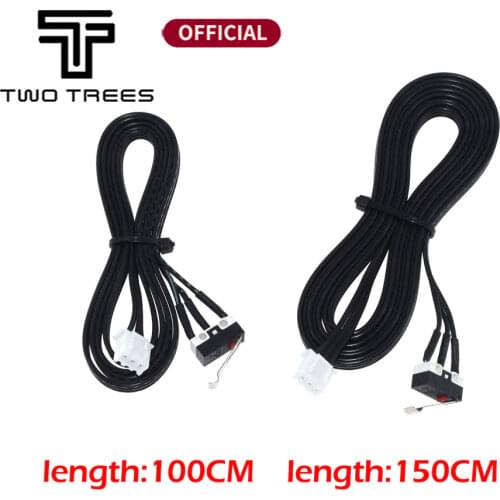 3D printer DIY accessories limit switch with line micro switch stroke reset switch micro touch switch black one With Line 100cm
