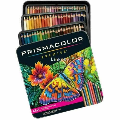 Caixa De Lapis De Cor Prismacolor Premier 132 Cores,4.0mm soft core 132 Pack Tin box,art drawing pencil,Art supplies