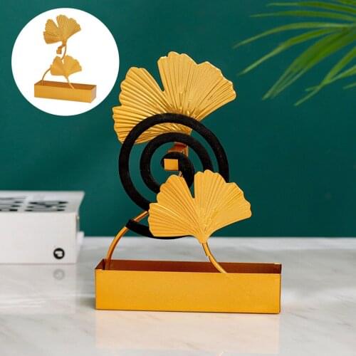 Mosquito Coil Holder Tabletop Incense Burner Burning Bracket Home 2-Leaves