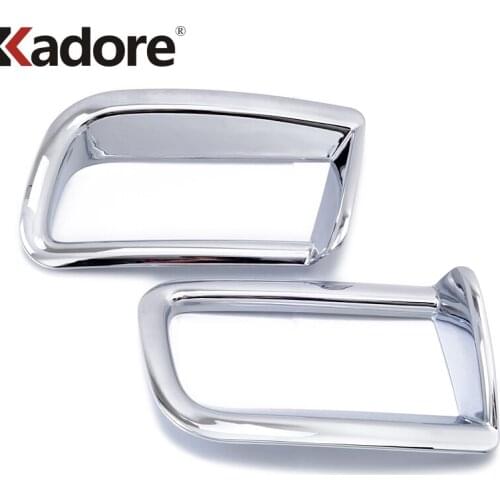 For Toyota Prado FJ150 FJ 150 2010 2011 2012 ABS Chrome Exterior Rear Fog Light Cover Trims Car Accessories Styling Sticker