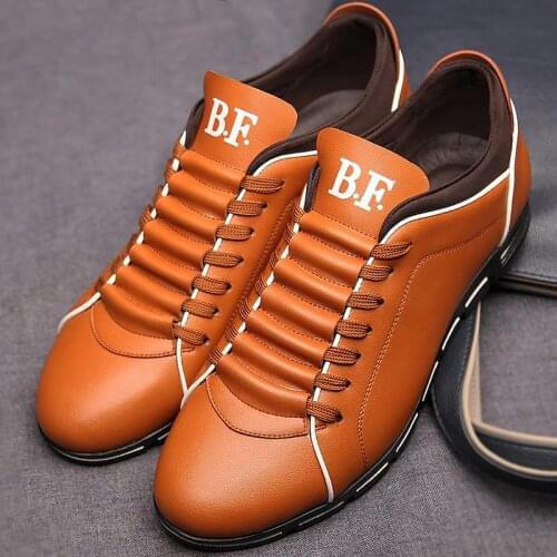 DUOYANGJIASHA Men's Leather Sneakers
