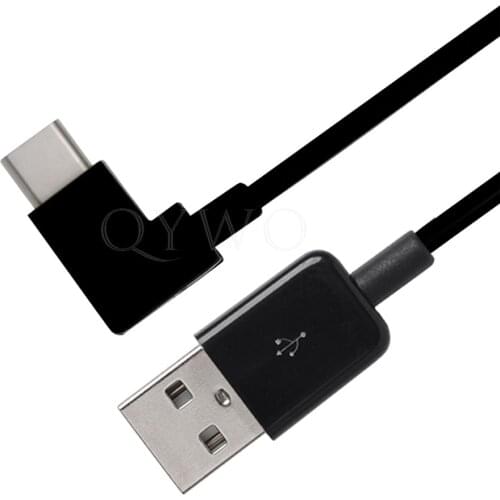 Qywo USB3.1 Type-c cable 90 degreed right angled USB C to USB2.0 male charge & data cable for mobile phone & tablet