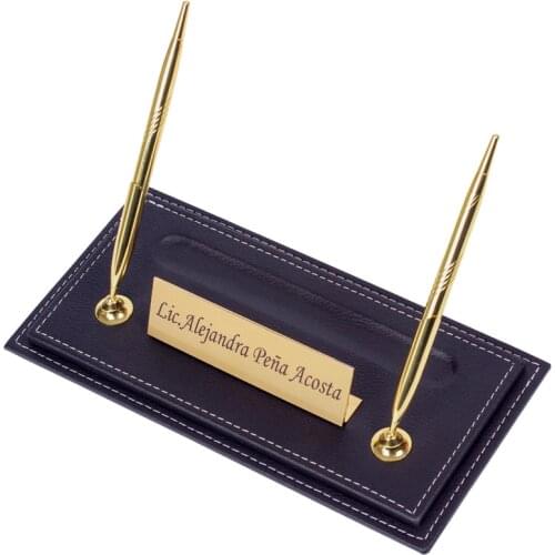 Leather Pen Set Base (Desk Organizer, Office Accessories, Desk Accessories, Office Supplies, Office Organizer)