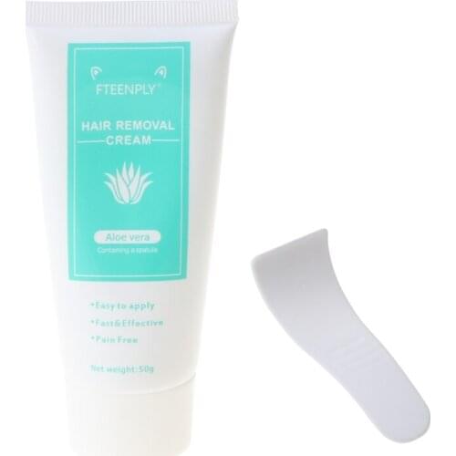 50g Aloe Vera Hair Removal Cream Legs Underarm Armpit Body Care Whitening Nourishing Smooth Skin Repair Loss Depilatory Ointment