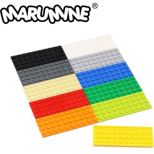 MARUMINE 3030 Plate 4 x 10 Building Block Base Plate 30 PCS Creator MOC Classic Bricks Construction Educational Toys For Kids