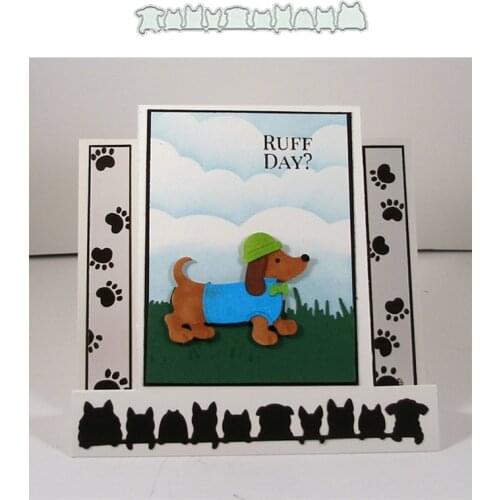 Puppy Metal Cutting Dies for Scrapbooking Handmade Tools Mold Cut Stencil New 2021 DIY Card Make Mould Model Craft Decoration