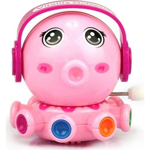 Cartoon Bathing Toy 360 Degrees Rotation Interesting Expressions Wind-up Octopus Baby Bath Accessories Kids Educational Toys