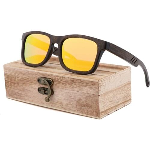 Handmade Mens Sunglasses, Green Lenses Classic, Natural Bamboo Sun Glasses For Male And Women ,Vintage Style