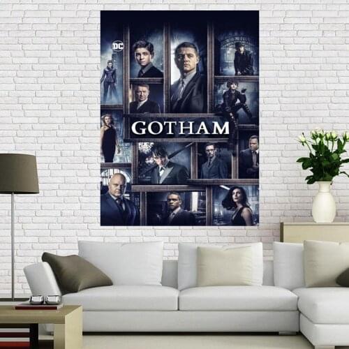 Novelty Print Your Own Picture On Room Wall Gotham Style Poster Canvas Silk poster 20x30cm 27x40cm 30x45cm