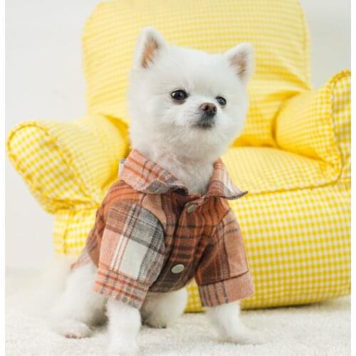 Small Dog Shirt Spring Summer Dog Clothes Pomeranian Clothing Coat Yorkshire Bichon Poodle Schnauzer Pet Costume Dropshipping XS