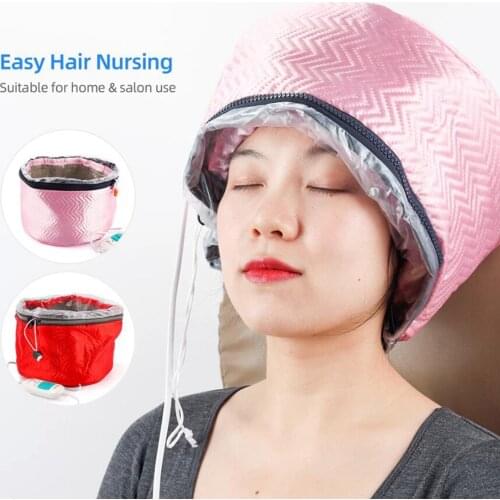 Adjustable Heating Hair Cap Steamer Nourishing Thermal Treatment Baking Oil Cap Hair Mask Spa Home Salon Hair Care Styling Tool