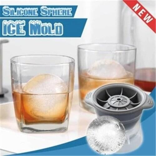 Silicone Sphere Ice Cube Mold 3D DIY Ice Ball Round Jelly Making Mould for Cocktail Whiskey Drink Kitchen Stackable Tools