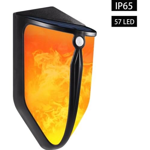 LANDIVI shield Solar wall lamp LED flame lamp outdoor courtyard lamp landscape lamp garden decorative lighting induction