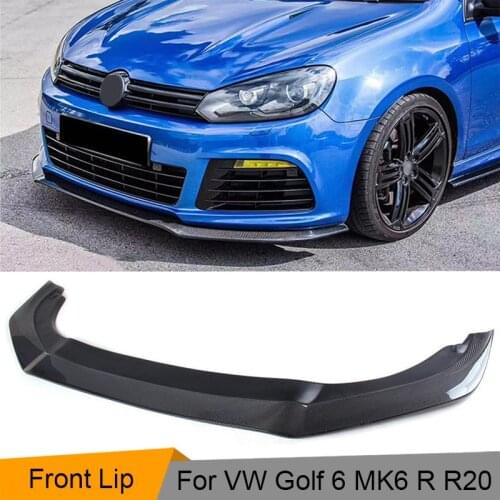For VW GOLF R20 FRONT SPLITTER LIP DIFFUSER SPOILER- CARBON FIBER FRONT SPLITTER SPOILER TYPE II FOR GOLF R20 NICE QUALITY 12-14