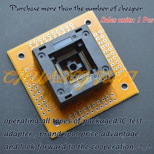 TQFP80 QFP80 LQFP80 test socket (With terminal board)Pitch=0.5 Size=12.6x12.6mm/14x14mm