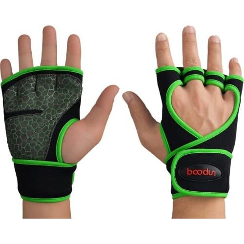 Gym Equipment Dumbbell Horizontal Bar Gymnast Weightlifting Training For Men Women Hollow Out Half Finger Workout Gloves