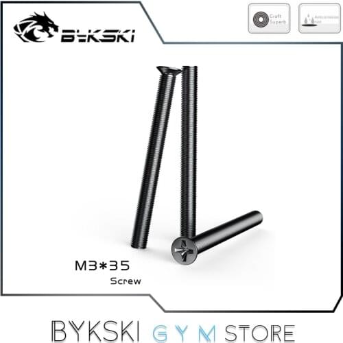 Bykski Mounting Screws For Water Cooling Radiator, M3 35mm 30mm 6mm Length Optional, 12Pcs/Lot, M3*35,M3*30,M3*6