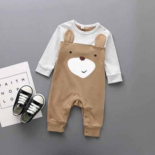 High Quality Winter Baby Rompers Newborn Infant Baby Boy Girl Cartoon Animal Cotton Warm Baby Wear Best Clothes Dropshipping