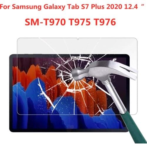 Tempered Glass Screen Protector For Samsung Galaxy Tab S7 Plus 12.4 Inch 2020 SM-T970 T975 T976 Anti Fingerprint Protective Film