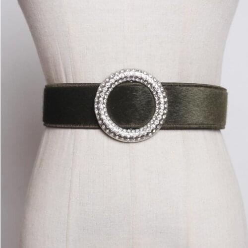 Womens runway fashion faux fur pu leather Cummerbunds female Dress Corsets Waistband Belts decoration wide belt R2563