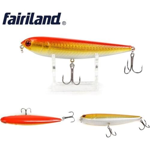 1Pcs Topwater Pencil Bait 12cm/4.7in 22g/0.78oz floating pencil hard lure 3D eyes Wobble fishing tackle Sharp quality Hook