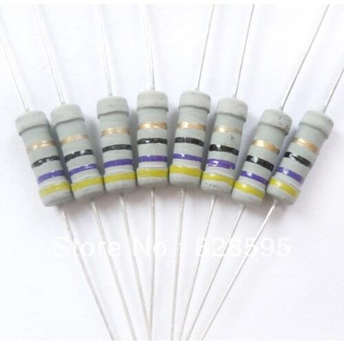 1w 47 ohm 47R ohm 100% Original New Fixed Resistors Metal Oxide Film Resistors Resistance +/- 5% (200pcs)