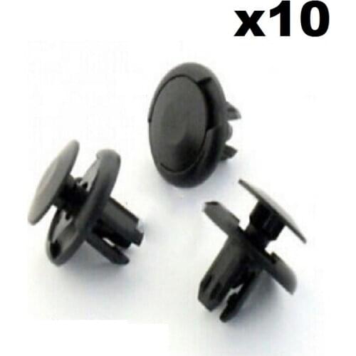 10x For Honda Civic Wheel Arch Lining & Splashguard Clips- 8mm Plastic Rivets