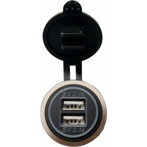 12V-24v 4.2A Dual USB Charger Socket Waterproof Power Outlet FOR CAR BOAT RV TRUCK YATCH