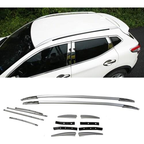 For Nissan Qashqai 2016-2019 2PCS Luggage Rack Roof Racks Side Rails Bars Luggage Carrier Baggage Holder Aluminum Alloy