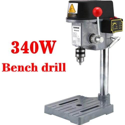 220V 0.6mm-6.5mm Mini Multi-function Small Electric Drill Machine 340W Micro Bench Drilling Machine 1PC