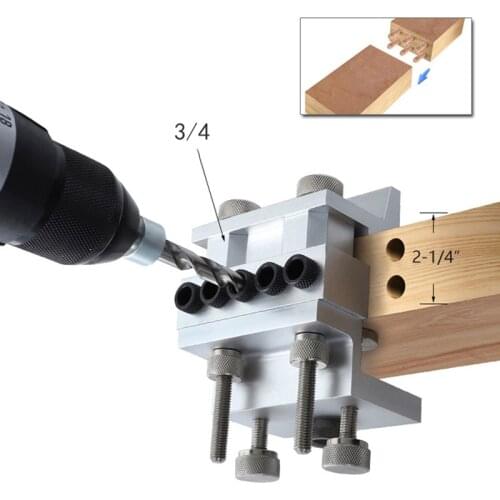 Wood Punching Locator Log Tenon Punching 3 IN 1 Locator Board Punching Fixture DIY Woodworking Tools