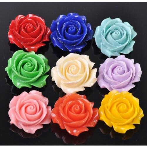 5pcs Big Flower Shape Artificial Coral Loose Beads Wholesale lot for Jewelry Making DIY Crafts Findings