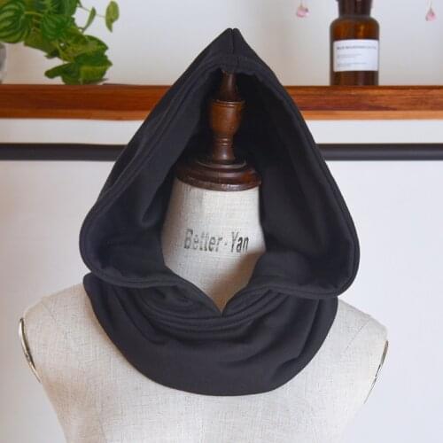 Medieval Costumes Accessory Fake Collar Hooded Cape Cowl Cosplay Assassin Hat Viking Warrior Aristocrat Cavalier Prop