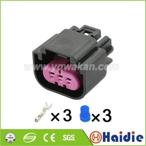 Free shipping 5sets 3pin auto wiring harness connector cable waterproof plug connector