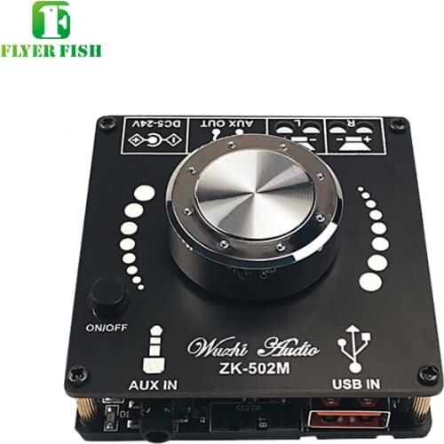 Speaker Bluetooth 5.0 AUX Digital Power Amplifier board 2x 50W speaker Stereo Audio AMP Module Home music