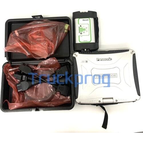 TruckProg Vocom Diagnostic kit with T420 Laptop ptt dev2tool for volvo Heavy Duty Truck Excavator Bus Diagnosis tool Full Set