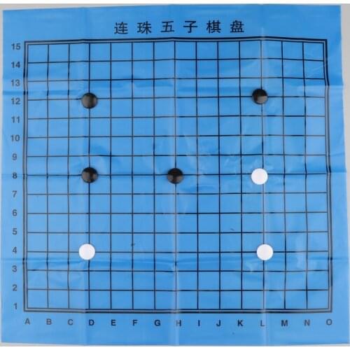 Go Go Bang Tournament, Foldable Blue Plastic Game Board, Strategy Game