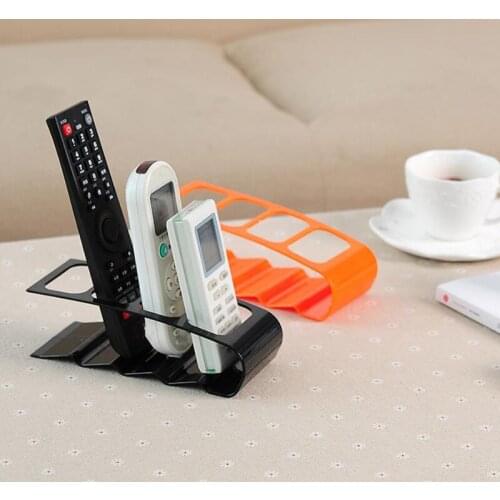 Desktop Bracket TV/DVD/VCR Organizer Home Office Organizer Case 4 Frame Remote Control Storage Mobile Phone Holder Stand