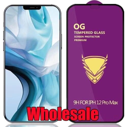10pcs OG Tempered Glass Premium Cover Curved Screen Protector Film Guard For iPhone 12 Mini 11 Pro Max XS XR X 8 7 6 6S Plus SE