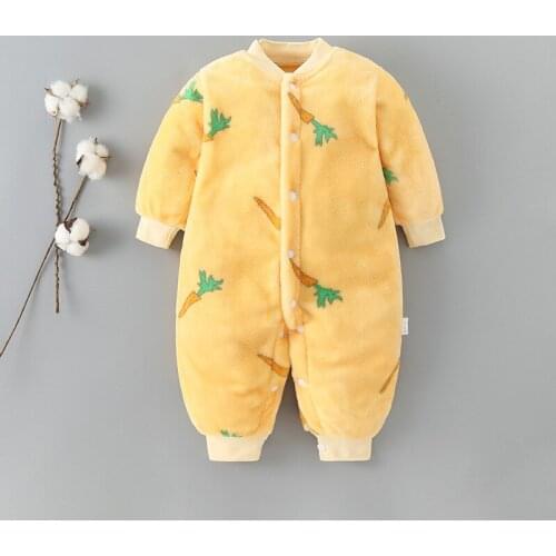 Baby Girl Fall Clothes Thicken Bodysuits Velvet Romper Baby Boys Jumpsuit Infant Clothes Newborn Baby Outfits