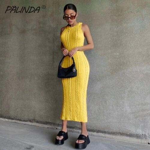 PALINDA Blue Summer Dresses