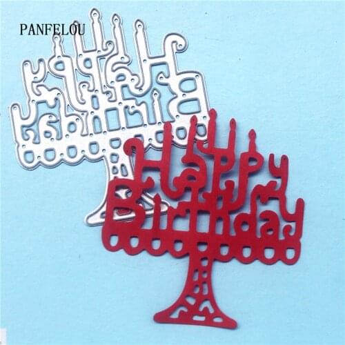 PANFELOU Metal craft The birthday candle paper die cutting dies for Scrapbooking/DIY Easter wedding Halloween cards