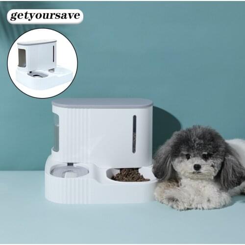 Dog Waterer Feeder Automatic Cat Drinker Auto Feeders for Cats Non-wet Mouth Drinking Bowl for Dogs Food Dispenser Pet Supplies