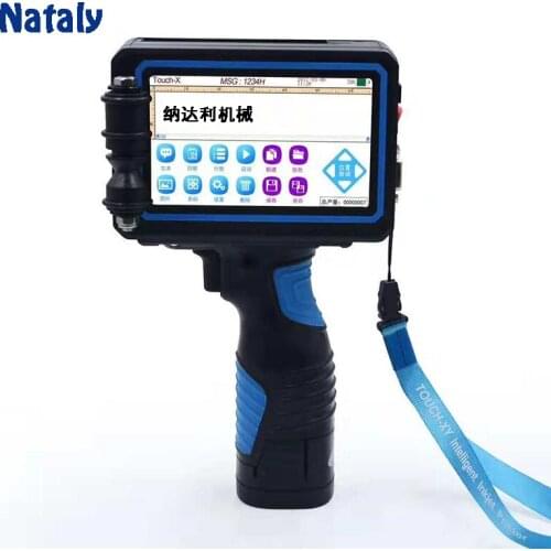 600DPI Label Printer LED Screen Intelligent Inkjet Printer Handheld Spray Coding Machine Portable Bar QR Code Inkjet Printer