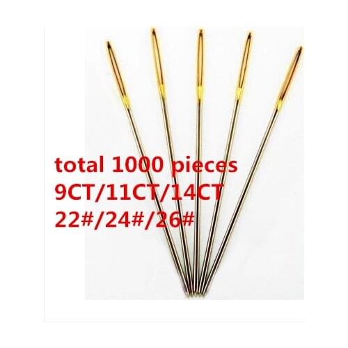 Embroidery Needle Cross Stitch 22# 24# 26# Needle Total 1000 pieces Wholesale