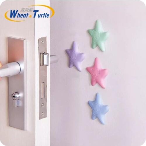 2Pcs/Lot Baby Safety Shock Absorbers Security Card Door Stopper wall kids Baby Newborn Care Child Lock Protection For Children