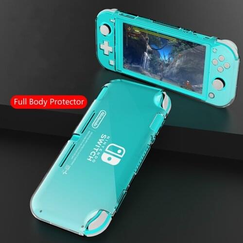 Clear PC Hard Case Protective Cover Shell for Nintend Switch Lite NS Mini Game Console Crystal Transparent Full Body Protector